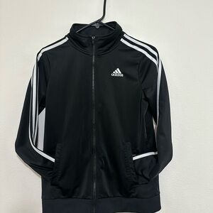 Adidas Black Jacket with White Accents